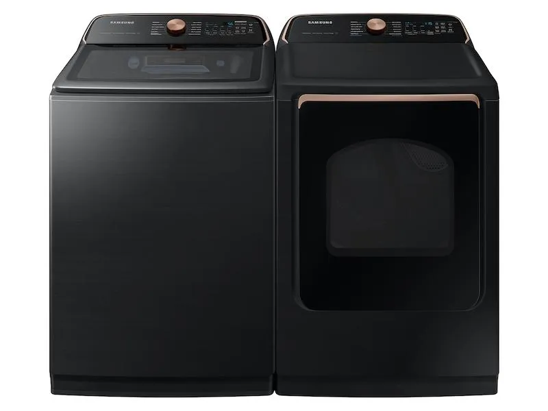 Samsung DVE54CG7550V 7.4 Cu. Ft. Smart Electric Dryer With Pet Care Dry And Steam Sanitize  In Brushed Black