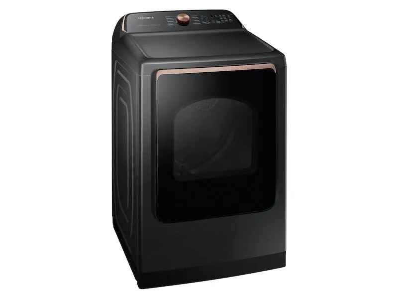 Samsung DVE54CG7550V 7.4 Cu. Ft. Smart Electric Dryer With Pet Care Dry And Steam Sanitize  In Brushed Black
