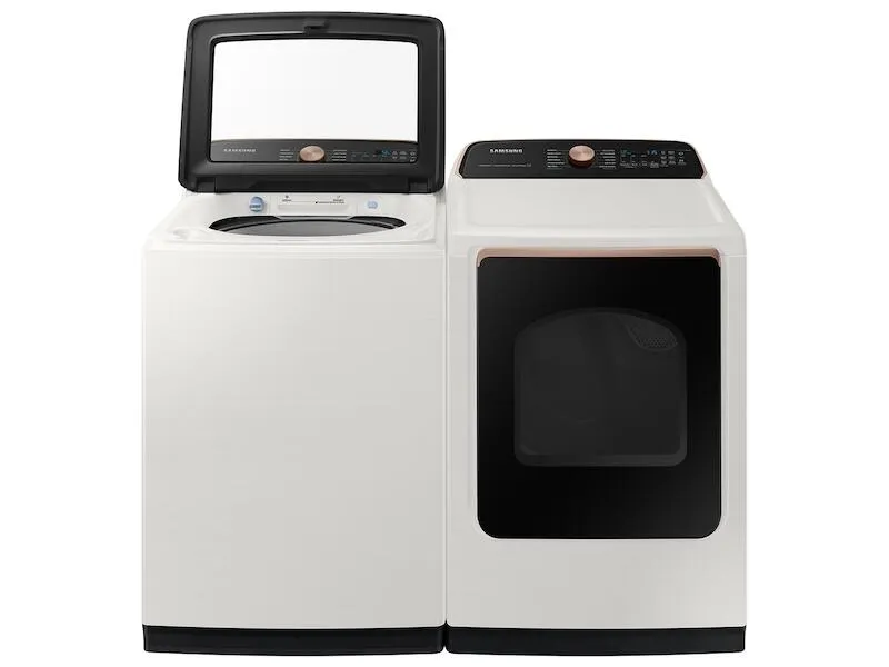 Samsung DVE55A7300E 7.4 Cu. Ft. Smart Electric Dryer With Steam Sanitize  In Ivory