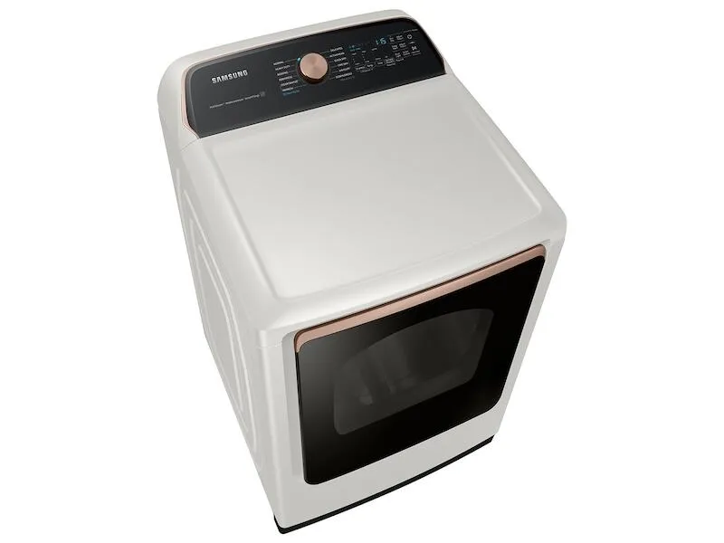 Samsung DVE55A7300E 7.4 Cu. Ft. Smart Electric Dryer With Steam Sanitize  In Ivory