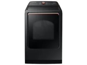 Samsung DVE55A7700V 7.4 Cu. Ft. Smart Electric Dryer With Steam Sanitize  In Brushed Black