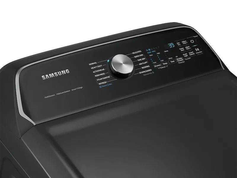Samsung DVE55CG7100V 7.4 Cu. Ft. Smart Electric Dryer With Steam Sanitize  In Brushed Black