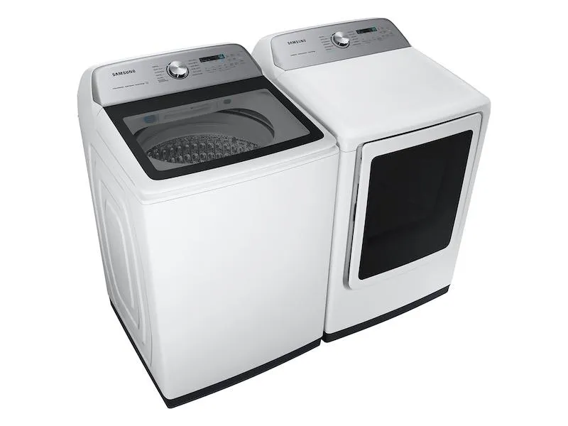 Samsung DVE55CG7100W 7.4 Cu. Ft. Smart Electric Dryer With Steam Sanitize  In White