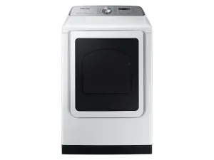 Samsung DVE55CG7100W 7.4 Cu. Ft. Smart Electric Dryer With Steam Sanitize  In White