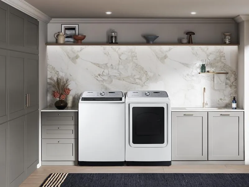 Samsung DVE55CG7100W 7.4 Cu. Ft. Smart Electric Dryer With Steam Sanitize  In White