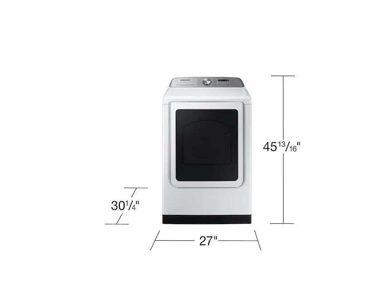 Samsung DVE55CG7100W 7.4 Cu. Ft. Smart Electric Dryer With Steam Sanitize  In White