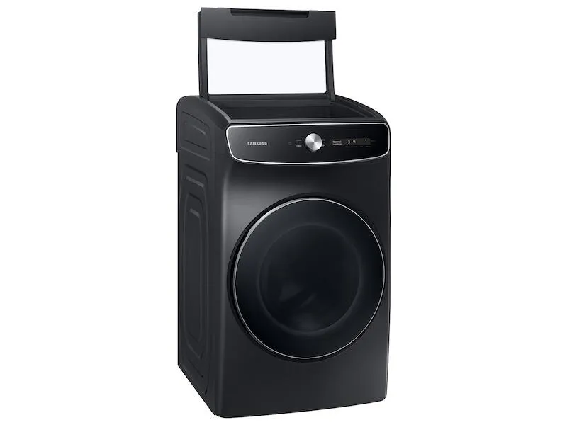 Samsung DVE60A9900V 7.5 Cu. Ft. Smart Dial Electric Dryer With Flexdry&#8482; And Super Speed Dry In Brushed Black