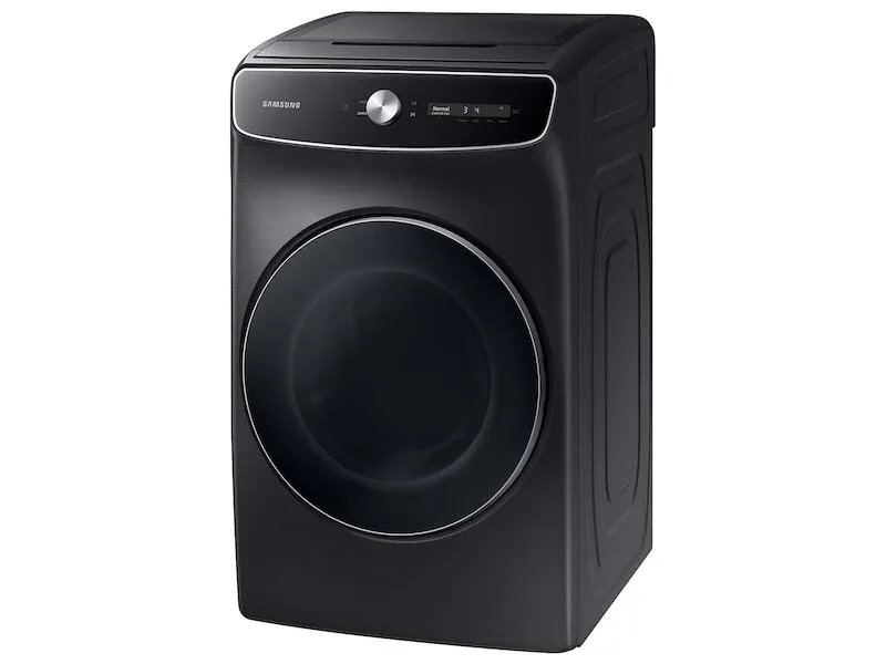 Samsung DVE60A9900V 7.5 Cu. Ft. Smart Dial Electric Dryer With Flexdry&#8482; And Super Speed Dry In Brushed Black