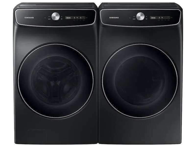 Samsung DVE60A9900V 7.5 Cu. Ft. Smart Dial Electric Dryer With Flexdry&#8482; And Super Speed Dry In Brushed Black