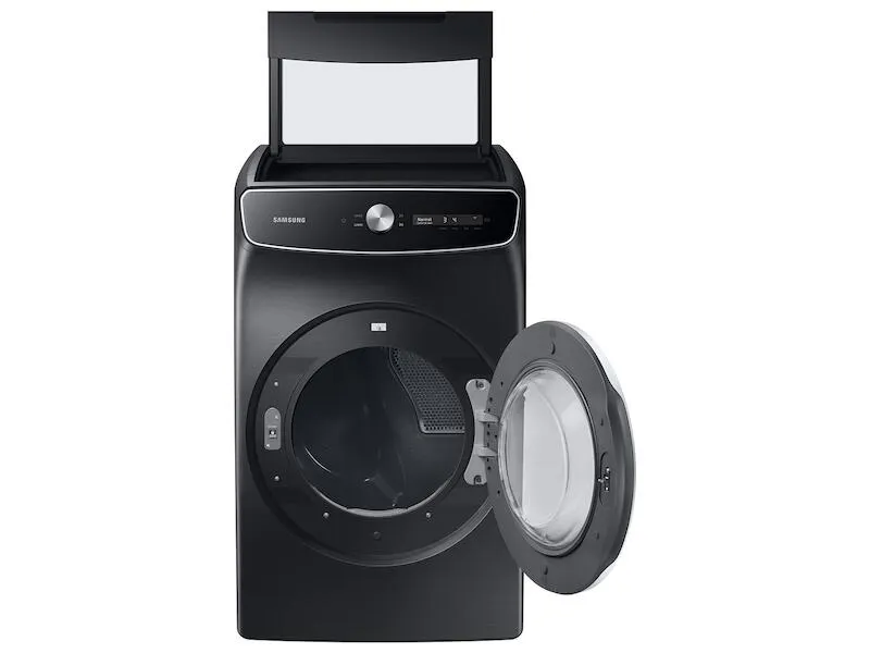 Samsung DVE60A9900V 7.5 Cu. Ft. Smart Dial Electric Dryer With Flexdry&#8482; And Super Speed Dry In Brushed Black