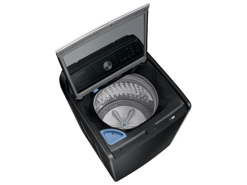 Samsung WA47CG3500AV 4.7 Cu. Ft. Large Capacity Smart Top Load Washer With Active Waterjet In Brushed Black
