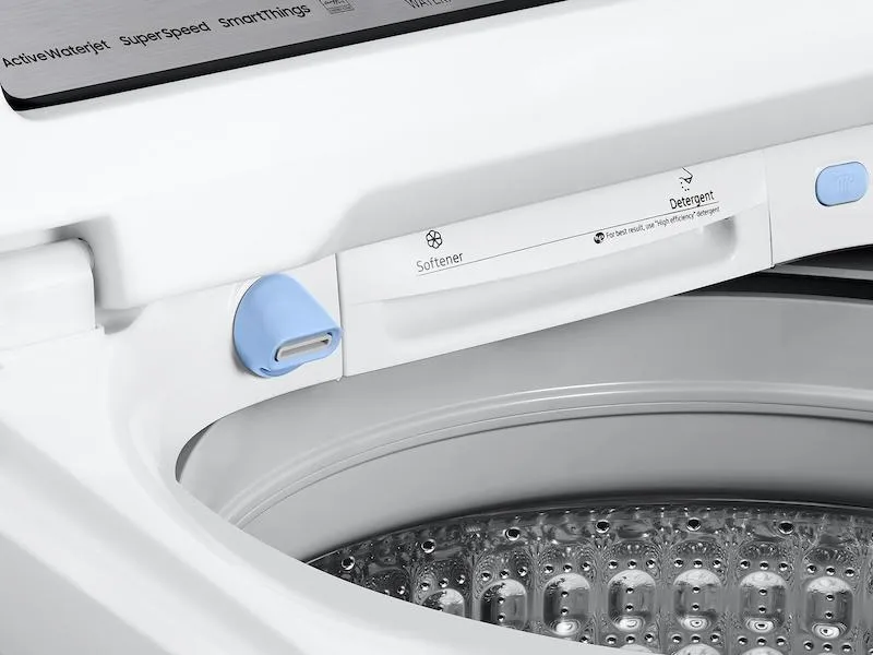Samsung WA54CG7105AW 5.4 Cu. Ft. Extra-Large Capacity Smart Top Load Washer With Activewave&#8482; Agitator And Super Speed Wash In White