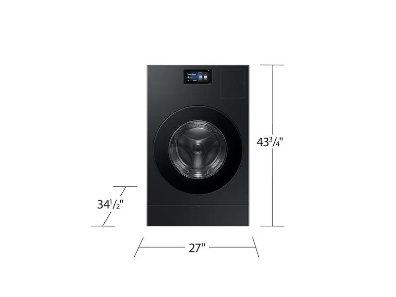 Samsung WD90F53AVB 5.3 Cu. Ft. Bespoke Ai Laundry Vented Combo&#8482; All-In-One Ultra Capacity Washer And Electric Dryer With Ai Home In Brushed Black