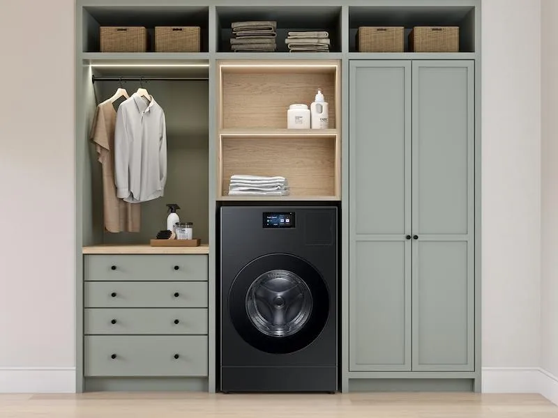 Samsung WD90F53AVB 5.3 Cu. Ft. Bespoke Ai Laundry Vented Combo&#8482; All-In-One Ultra Capacity Washer And Electric Dryer With Ai Home In Brushed Black