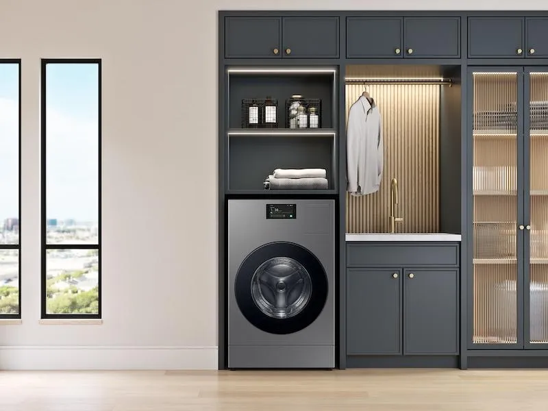Samsung WD90F53AVS 5.3 Cu. Ft. Bespoke Ai Laundry Vented Combo&#8482; All-In-One Ultra Capacity Washer And Electric Dryer With Ai Home In Dark Steel