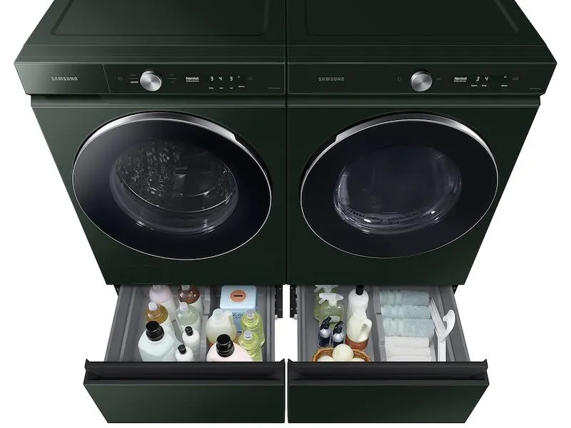 Samsung WE502NG Bespoke 27 Laundry Pedestal With Storage Drawer In Forest Green