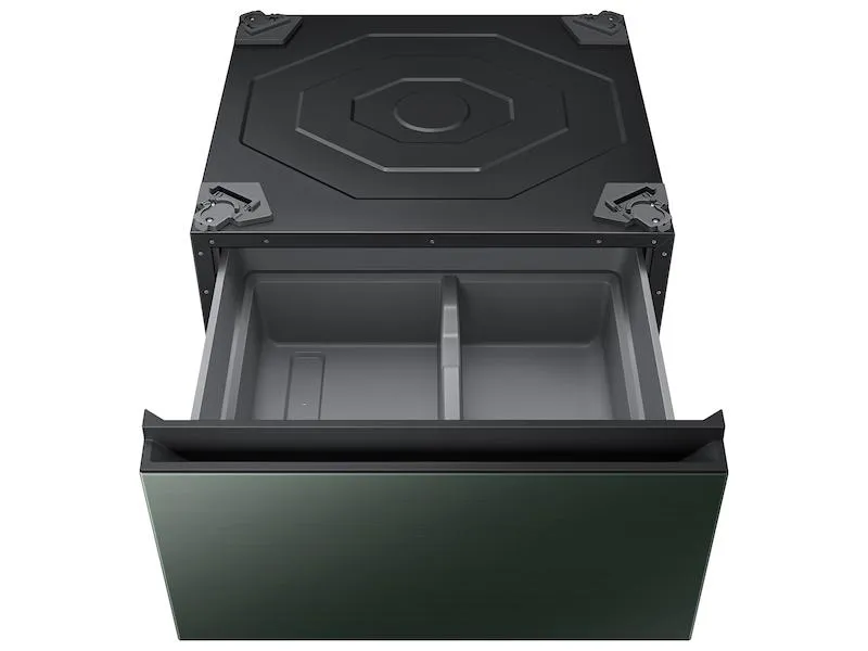 Samsung WE502NG Bespoke 27 Laundry Pedestal With Storage Drawer In Forest Green