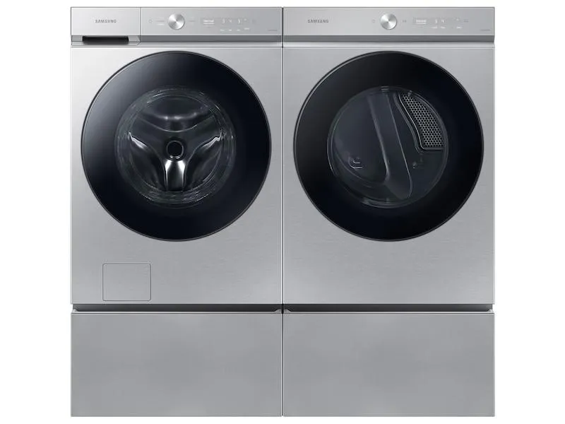Samsung WE502NT Bespoke 27 Laundry Pedestal With Storage Drawer In Silver Steel