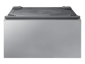Samsung WE502NT Bespoke 27 Laundry Pedestal With Storage Drawer In Silver Steel