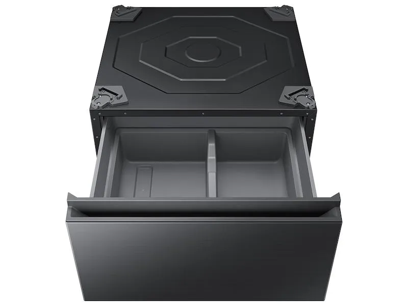 Samsung WE502NV Bespoke 27 Laundry Pedestal With Storage Drawer In Brushed Black