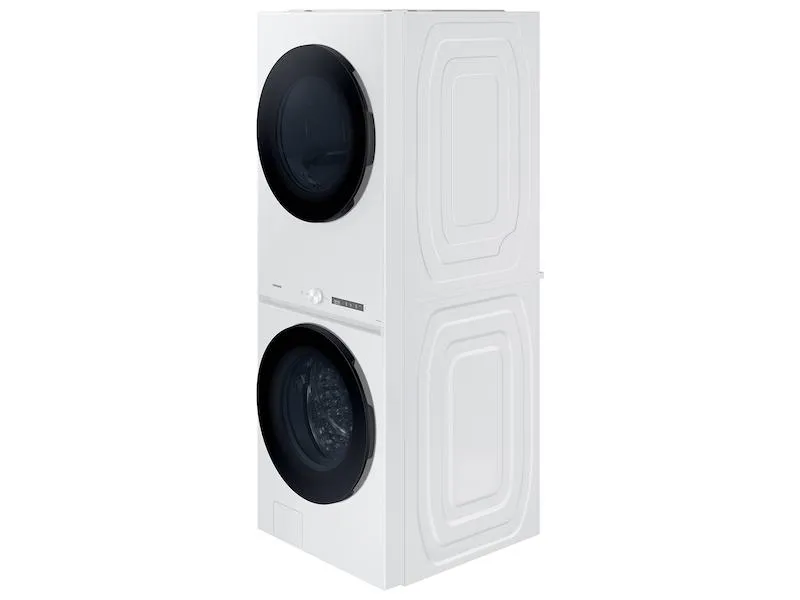 Samsung WH46DBH100EW Bespoke 4.6 Cu. Ft. Ai Laundry Hub&#8482; Large Capacity Single Unit Washer With Steam Wash And 7.6 Cu. Ft. Electric Dryer In White