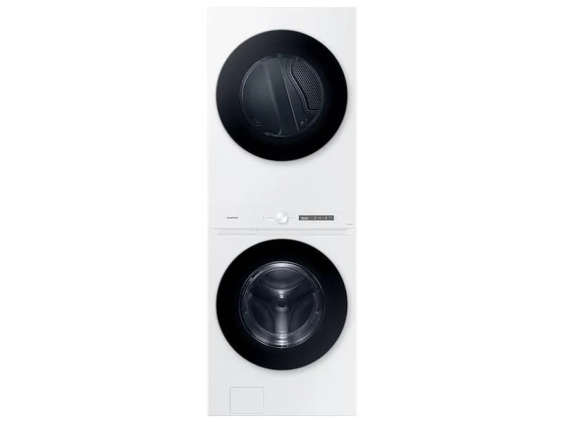 Samsung WH46DBH100EW Bespoke 4.6 Cu. Ft. Ai Laundry Hub&#8482; Large Capacity Single Unit Washer With Steam Wash And 7.6 Cu. Ft. Electric Dryer In White