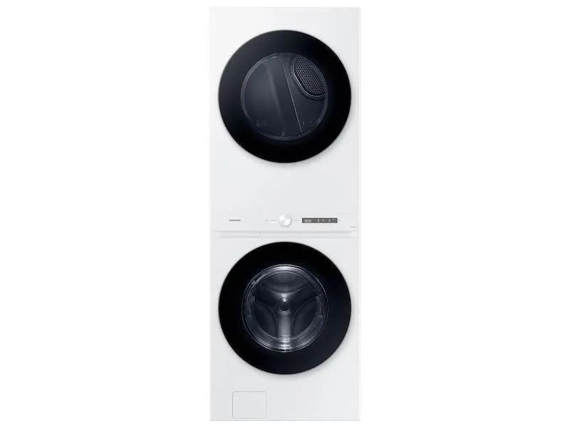 Samsung WH46DBH100GW Bespoke 4.6 Cu. Ft. Ai Laundry Hub&#8482; Large Capacity Single Unit Washer With Steam Wash And 7.6 Cu. Ft. Gas Dryer In White