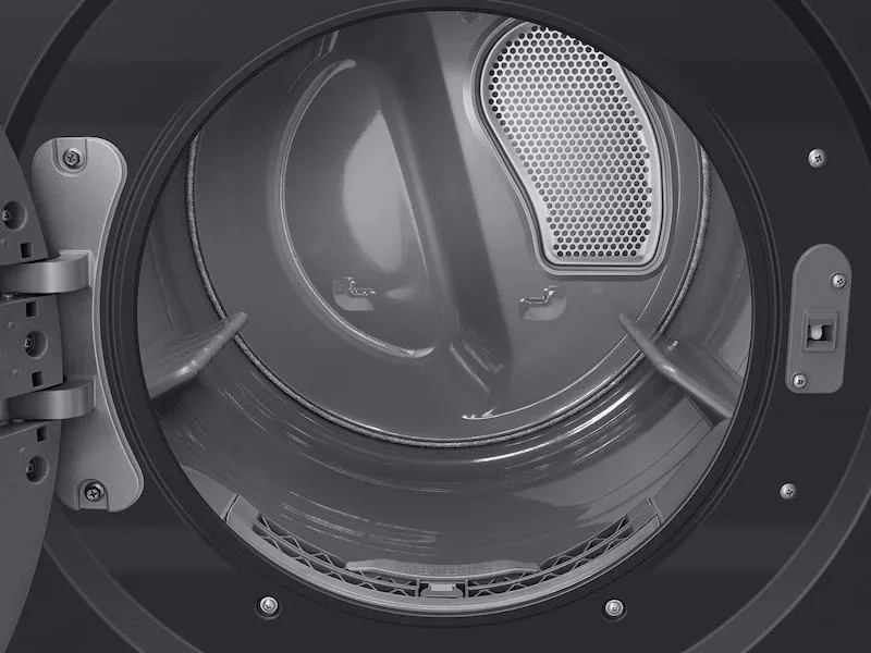 Samsung WH46DBH500EV Bespoke 4.6 Cu. Ft. Ai Laundry Hub&#8482; Large Capacity Single Unit Washer With Flex Auto Dispense System And 7.6 Cu. Ft. Electric Dryer In Brushed Black