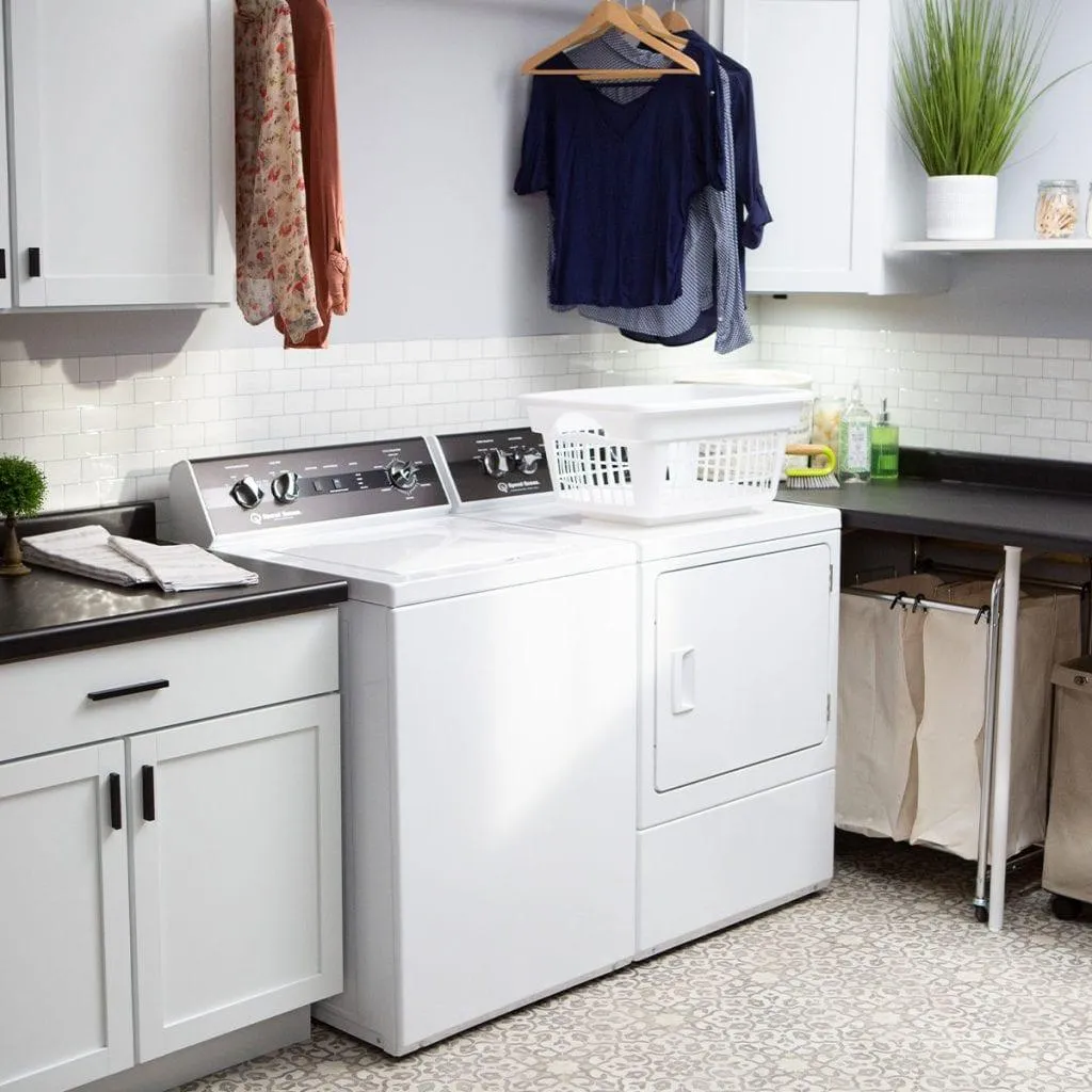 Speed Queen DR5004WE Dr5 Sanitizing Electric Dryer With Steam Over-Dry Protection Technology Energy Star Certified 5-Year Warranty
