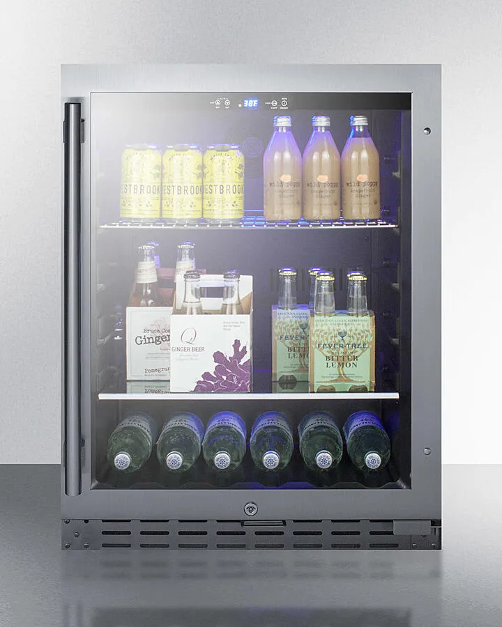 Summit ALBV2466CSS 24 Wide Built-In Beverage Cooler. Ada Compliant