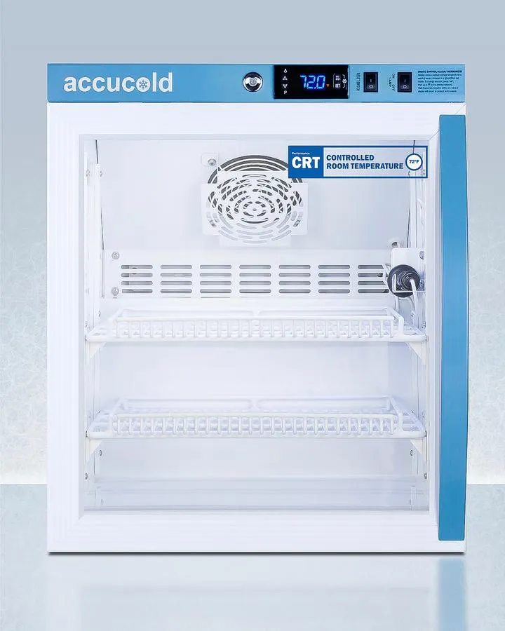 Summit ARG2PVCRTLHD 2 Cu.Ft. Compact Controlled Room Temperature Cabinet