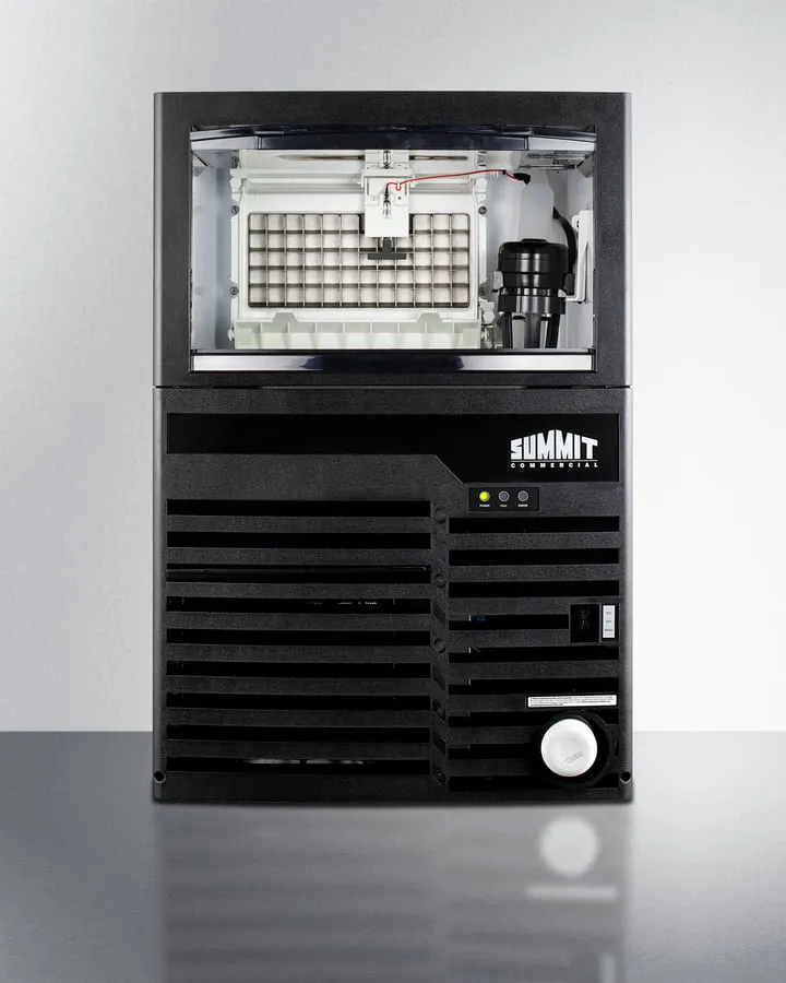 Summit BIM100 Commercially Listed Clear Icemaker With 100 Lb. Ice Production Capacity For Built-In Or Freestanding Use