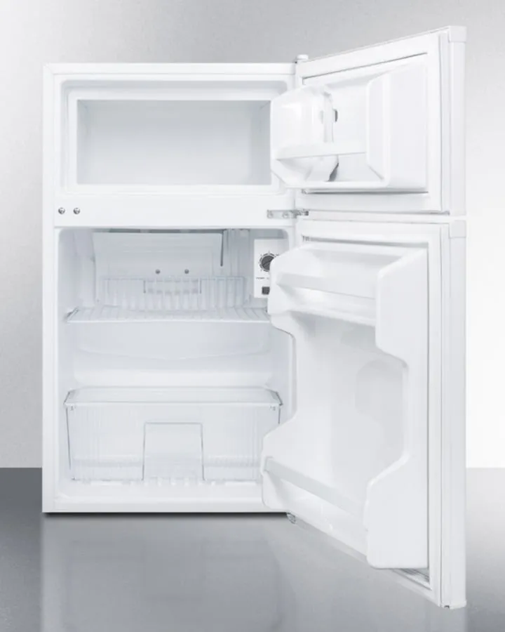Summit CP351WLLF2 Compact Energy Star Listed Two-Door Refrigerator-Freezer With Combination Lock