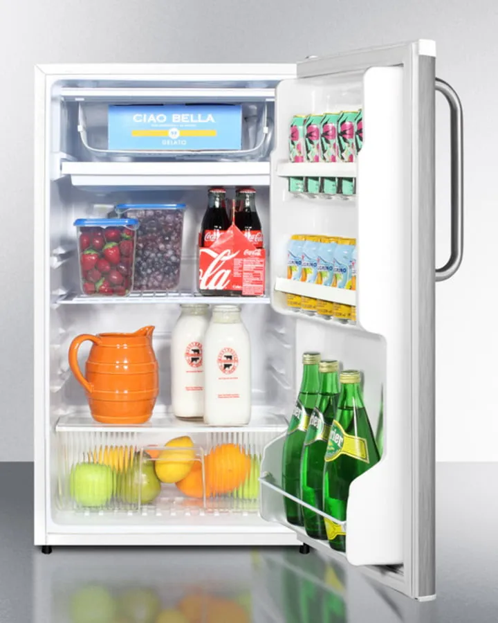 Summit FF412ESCSSADA 19 Wide Refrigerator-Freezer. Ada Compliant