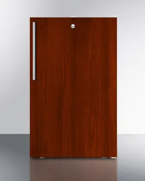 Summit FF511LBI7IFADA Commercially Listed 20 Wide Counter Height All-Refrigerator. Auto Defrost With A Lock And Integrated Door Frame For Full Overlay Panels