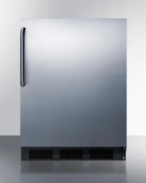 Summit FF63BCSS Built-In Undercounter All-Refrigerator For Residential Use. Auto Defrost With Complete Stainless Steel Exterior