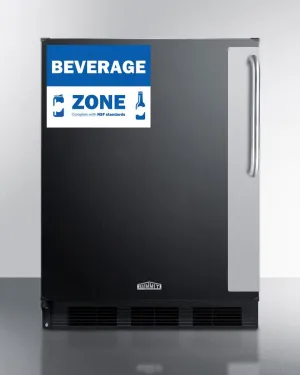 Summit FF6BK7BZLHD 24 Wide All-Refrigerator
