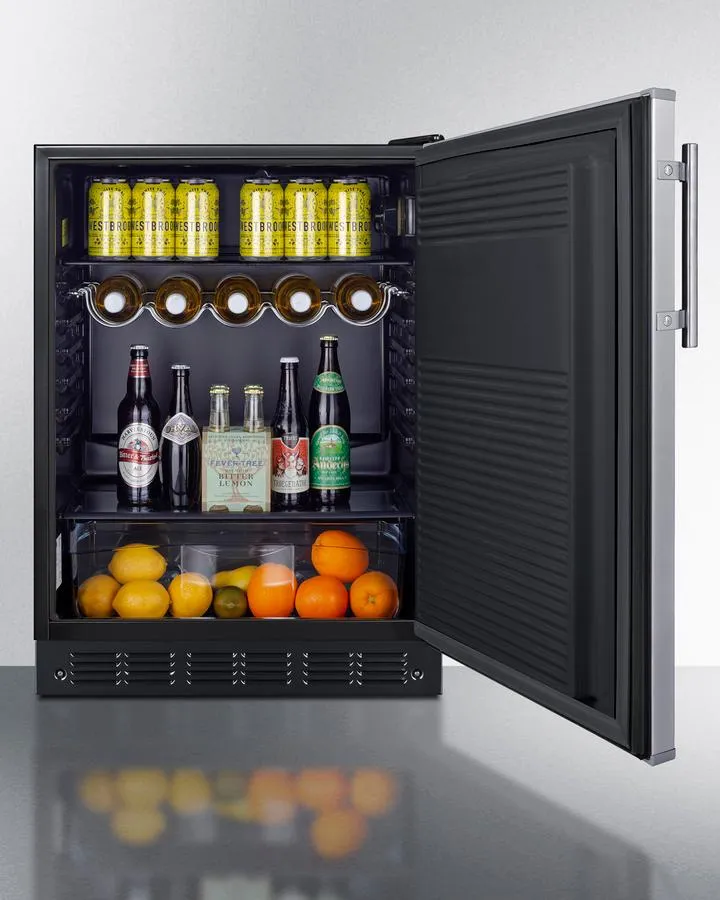 Summit FF708BL7SS 24 Wide All-Refrigerator