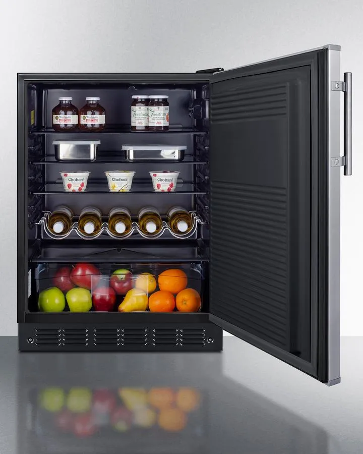 Summit FF708BL7SS 24 Wide All-Refrigerator
