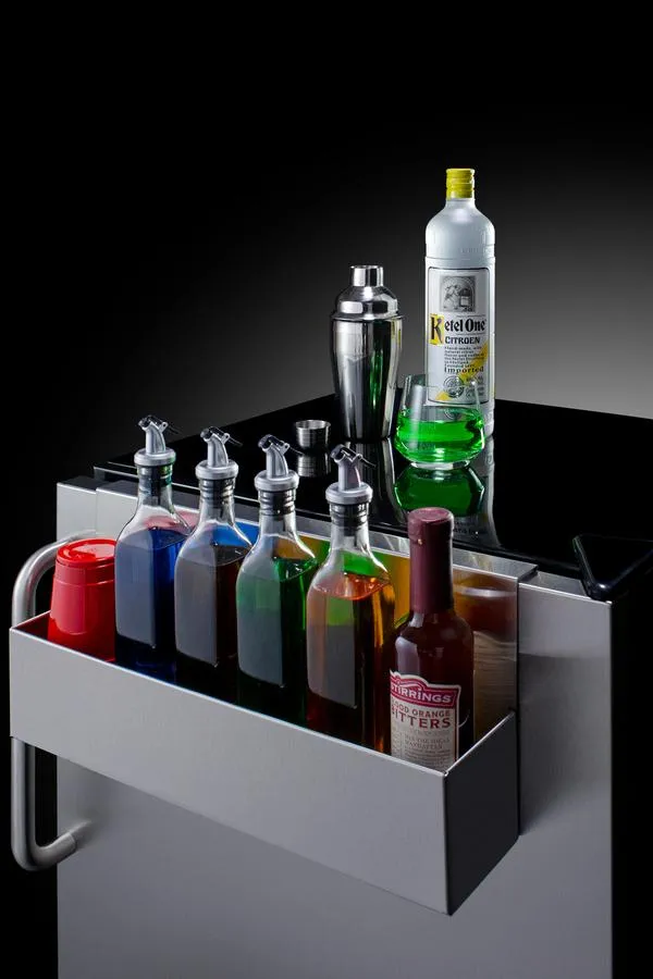 Summit FF7BKBISSTBADASR 24 Wide Built-In All-Refrigerator. Ada Compliant. With Speed Rail