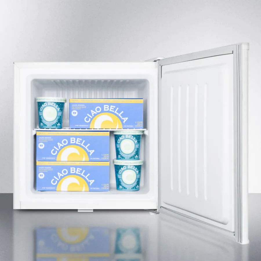 Summit FS21L Compact -20 C All-Freezer. Manual Defrost With A Factory Installed Lock And 1.4 Cu.Ft. Capacity
