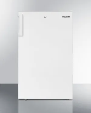 Summit FS407LBI7ADA Commercially Listed Ada Compliant 20 Wide Built-In Undercounter All-Freezer. -20 C Capable With A Lock And White Finish
