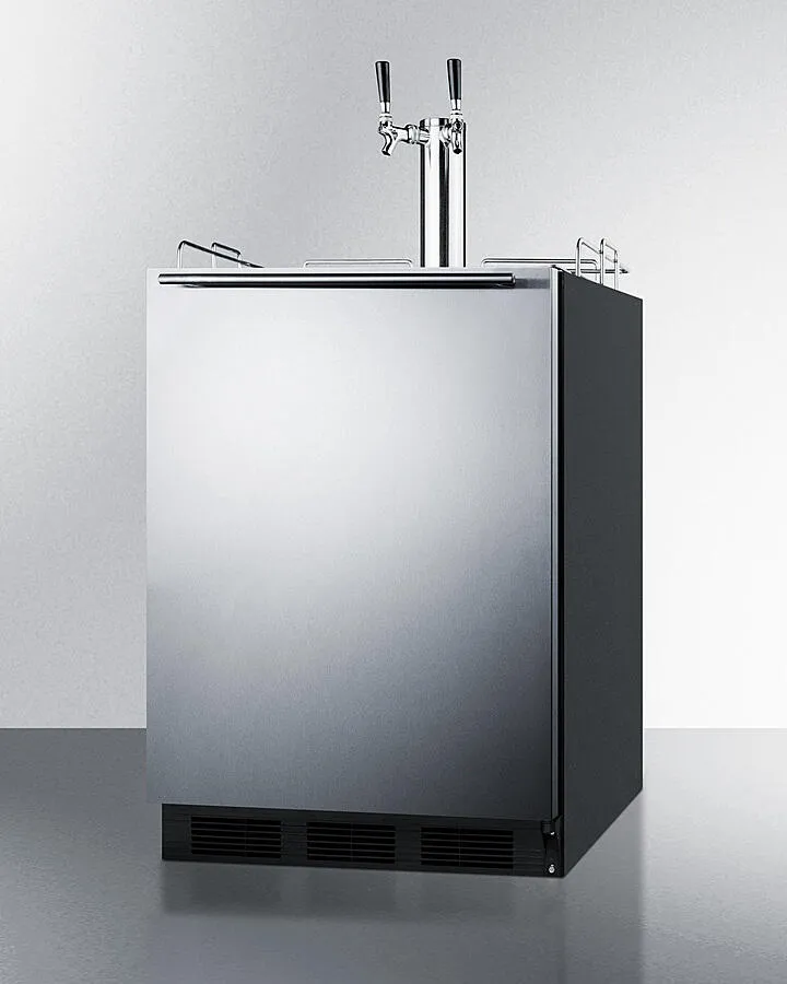 Summit SBC58BLBIADACFTWIN 24 Wide Built-In Coffee Kegerator. Ada Compliant