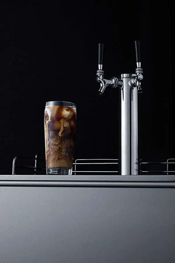 Summit SBC58BLBIADACFTWIN 24 Wide Built-In Coffee Kegerator. Ada Compliant