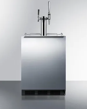 Summit SBC58BLBIADACMTWIN 24 Wide Built-In Coffee Kegerator. Ada Compliant