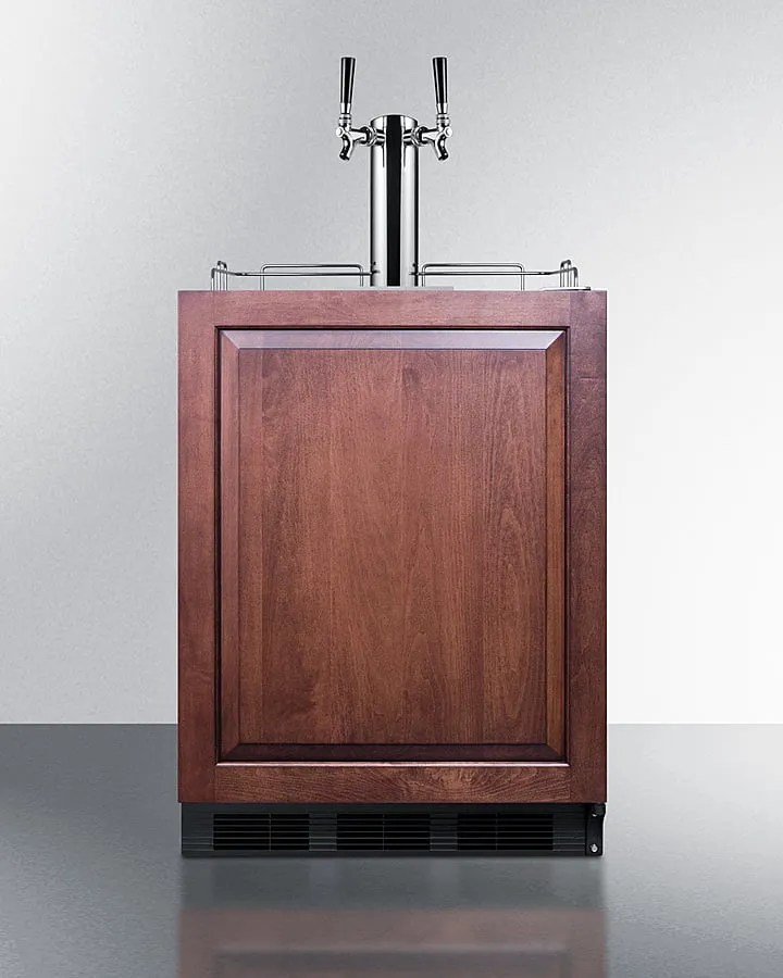 Summit SBC58BLBIADAIFCFTWIN 24 Wide Built-In Coffee Kegerator. Ada Compliant