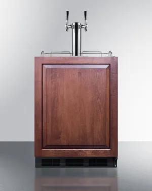 Summit SBC58BLBIADAIFCFTWIN 24 Wide Built-In Coffee Kegerator. Ada Compliant