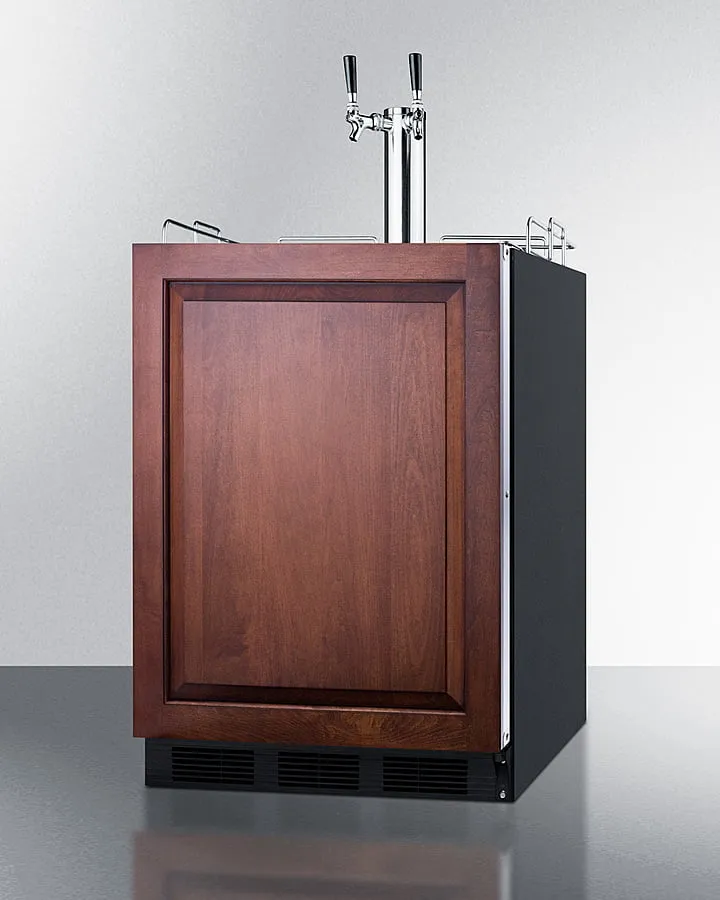 Summit SBC58BLBIADAIFCFTWIN 24 Wide Built-In Coffee Kegerator. Ada Compliant