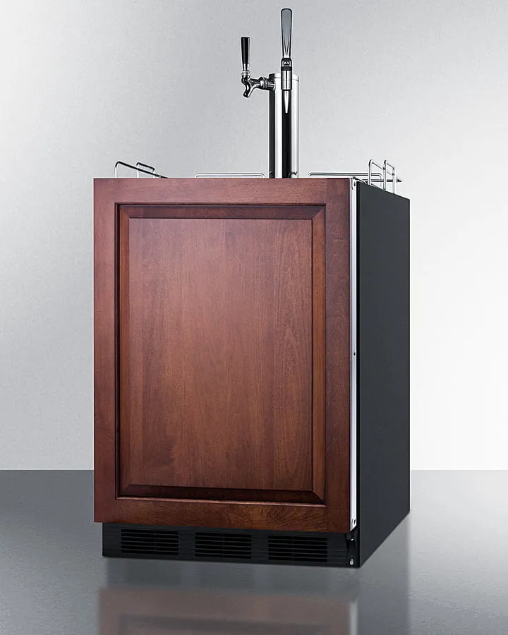 Summit SBC58BLBIADAIFCMTWIN 24 Wide Built-In Coffee Kegerator. Ada Compliant