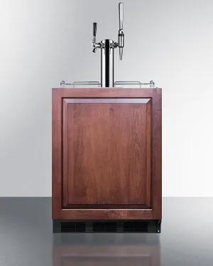Summit SBC58BLBIADAIFCMTWIN 24 Wide Built-In Coffee Kegerator. Ada Compliant